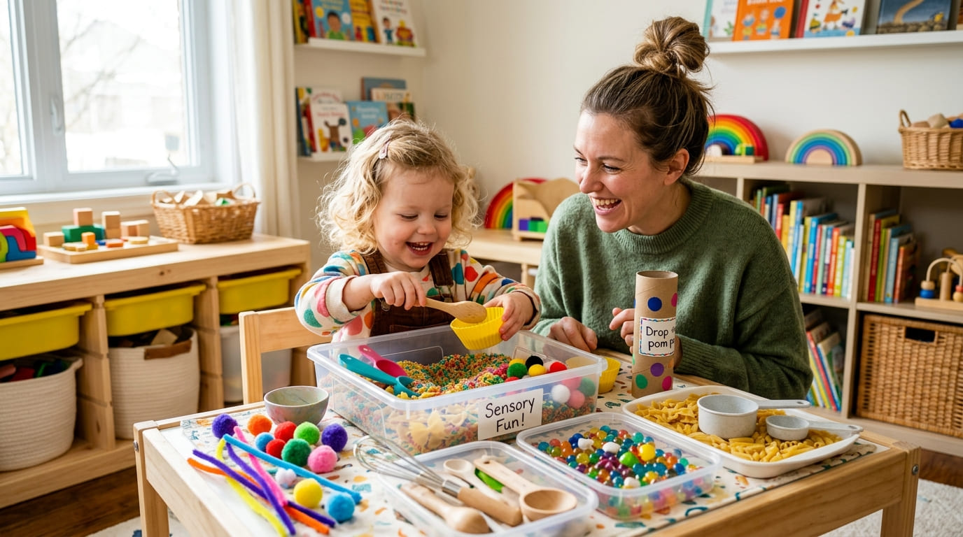 7 Easy DIY Sensory Play Ideas for Toddlers Using Household Items (2026 Guide)