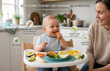 Baby-Led Weaning for Beginners 10 Safe First Foods (And How to Cut Them)