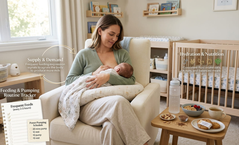 How to increase breast milk supply
