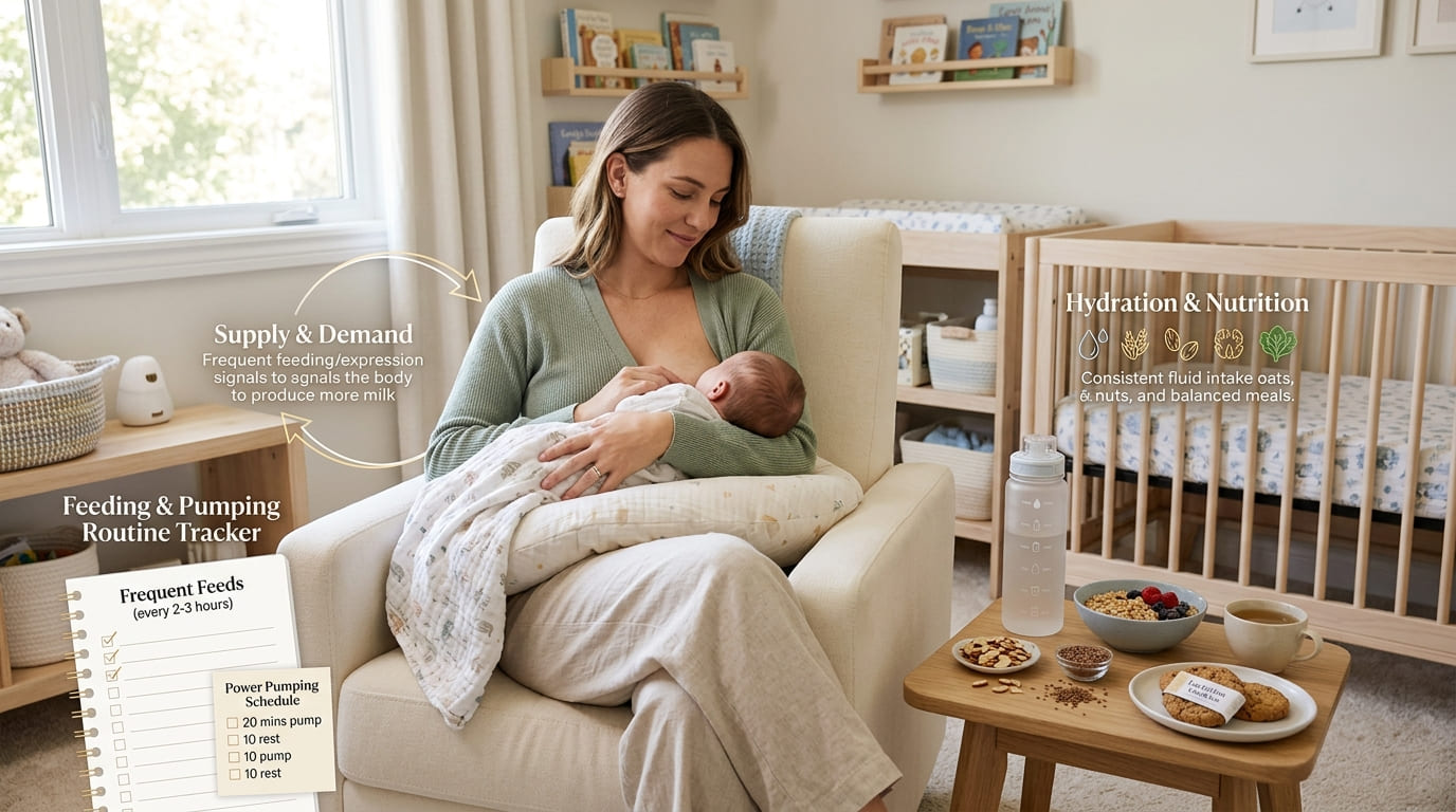 How to increase breast milk supply