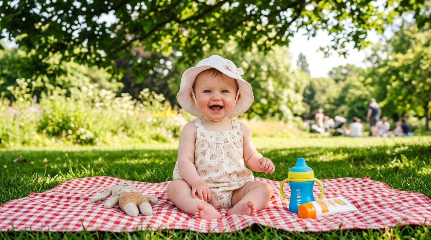 Summer Baby Care 7 Essential Tips to Keep Your Little One Cool, Hydrated, and Happy