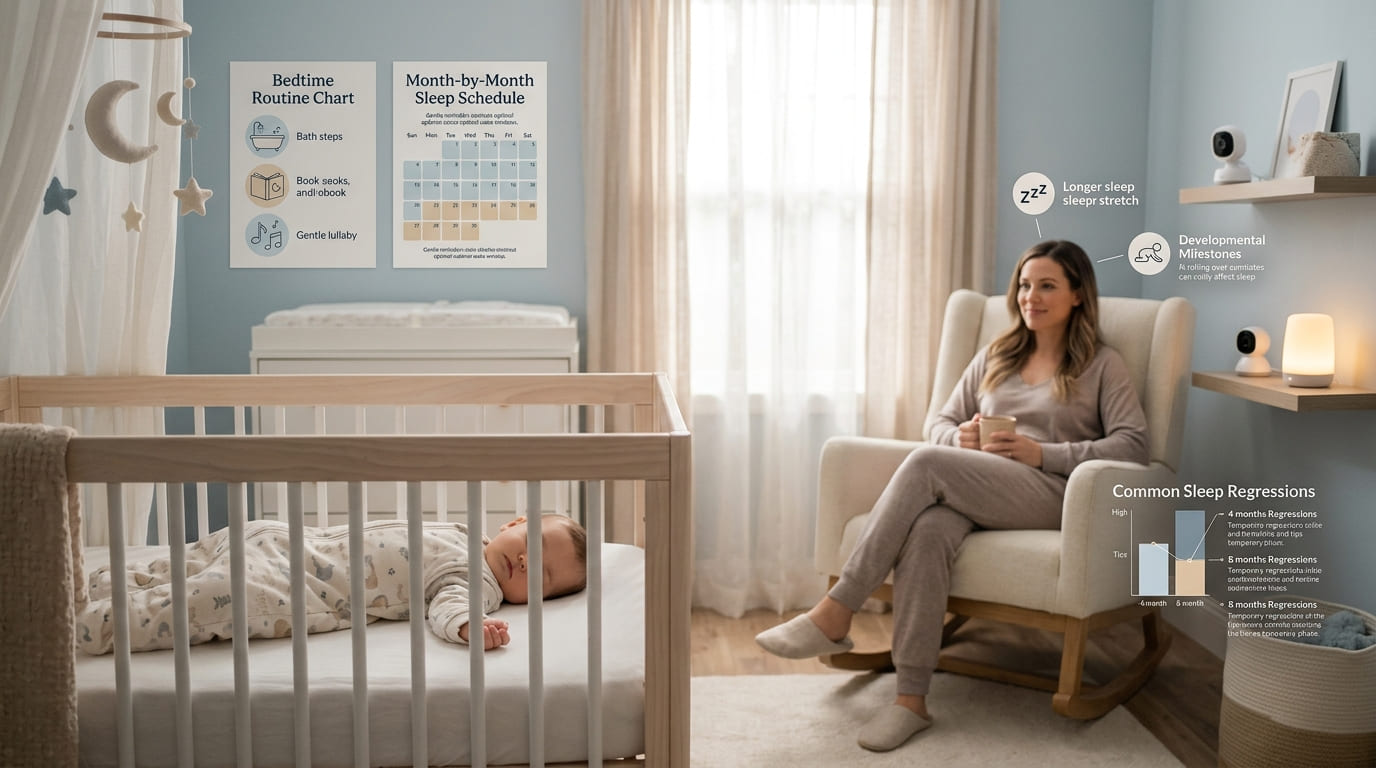 The Ultimate Guide to Baby Sleep Training Proven Methods, Month-by-Month Schedules, and Surviving Regressions