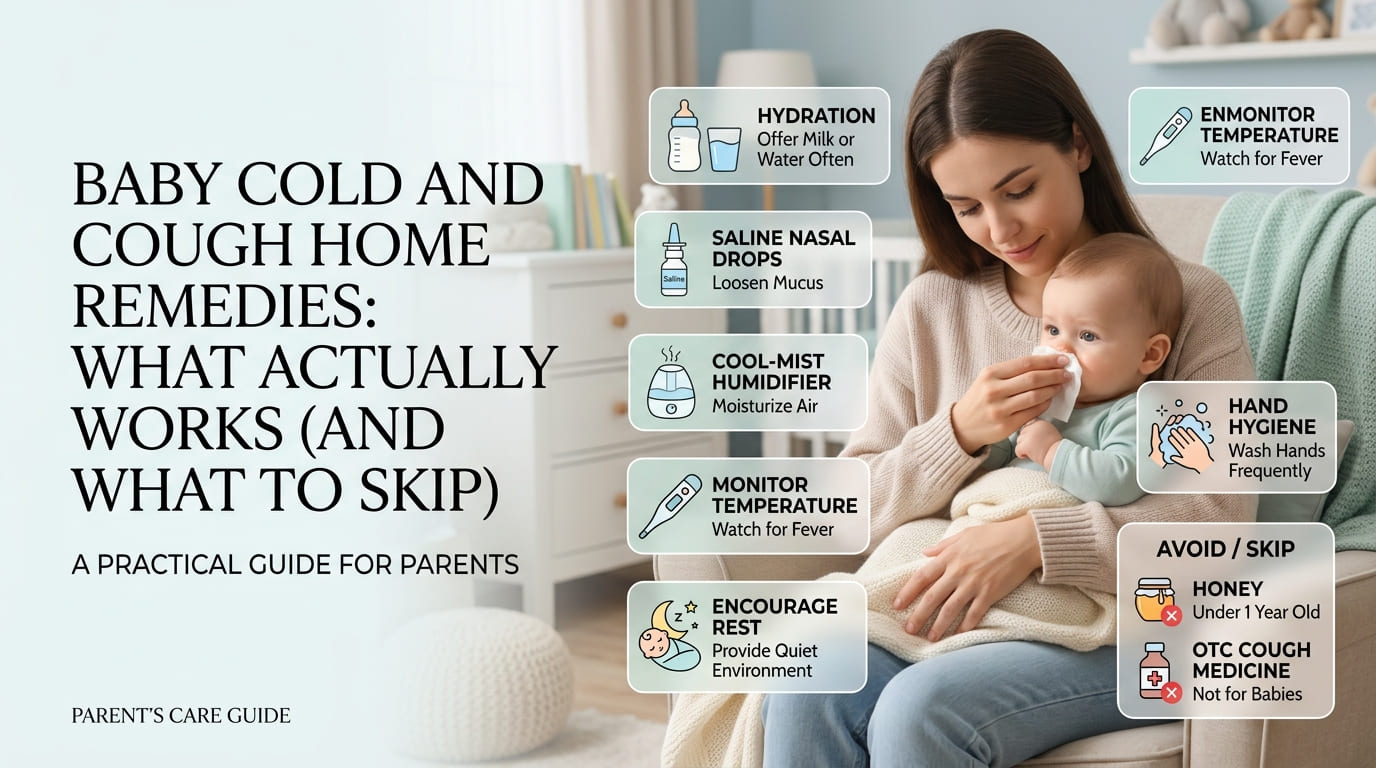 Baby Cold and Cough Home Remedies What Actually Works (And What to Skip).