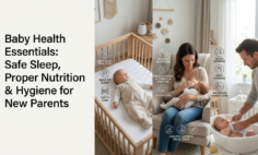 Baby Health Essentials Safe Sleep, Proper Nutrition & Hygiene for New Parents.