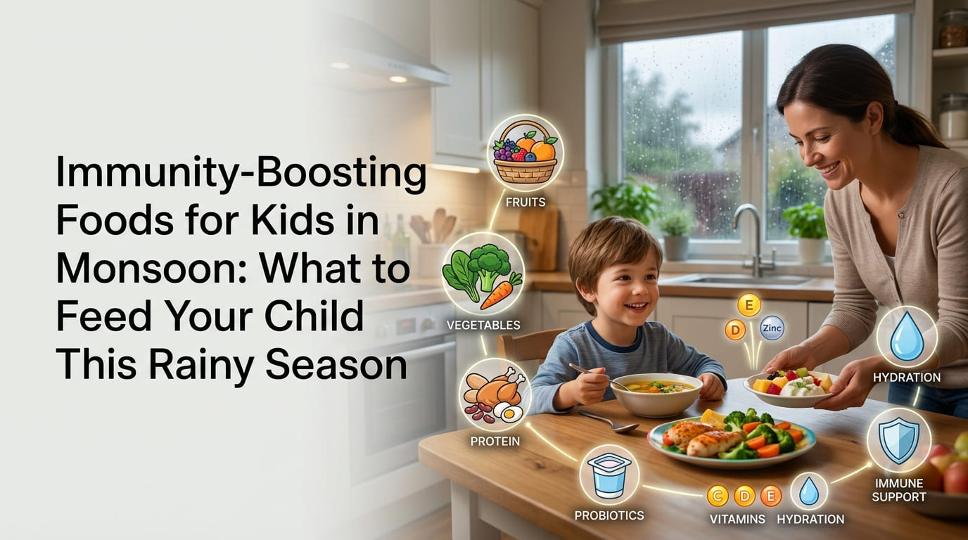 Immunity-Boosting Foods for Kids in Monsoon What to Feed Your Child This Rainy Season