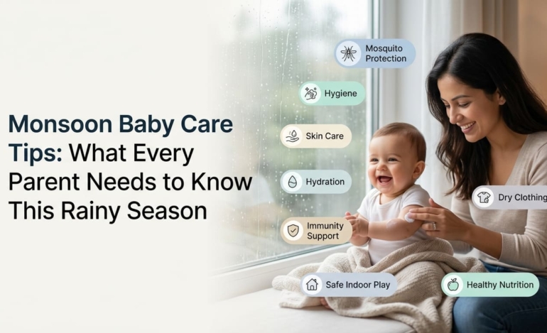 Monsoon Baby Care Tips What Every Parent Needs to Know This Rainy Season.
