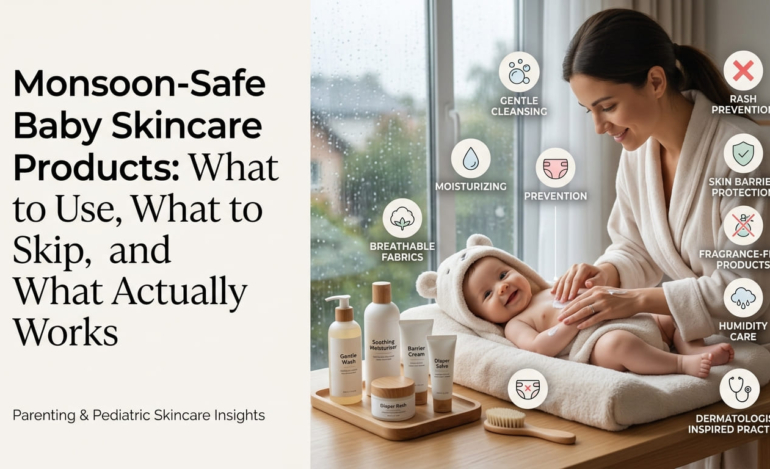 Monsoon-Safe Baby Skincare Products What to Use, What to Skip, and What Actually Works