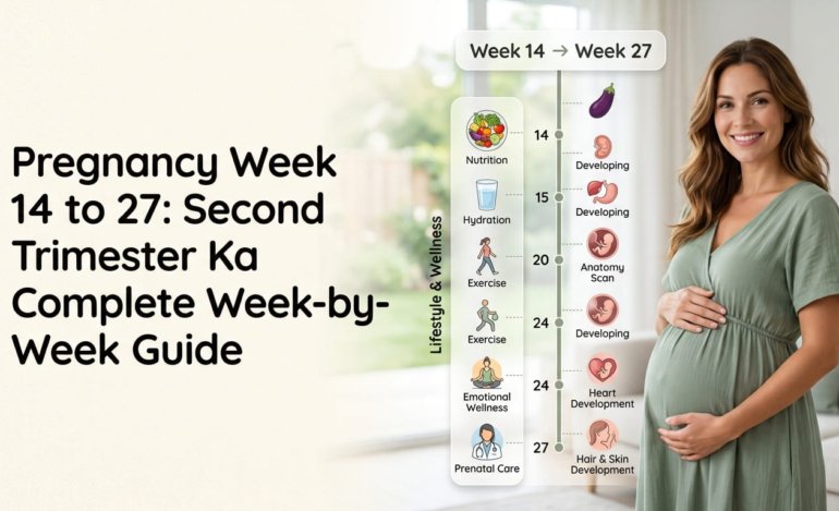 Pregnancy Week 14 to 27 Second Trimester Ka Complete Week-by-Week Guide