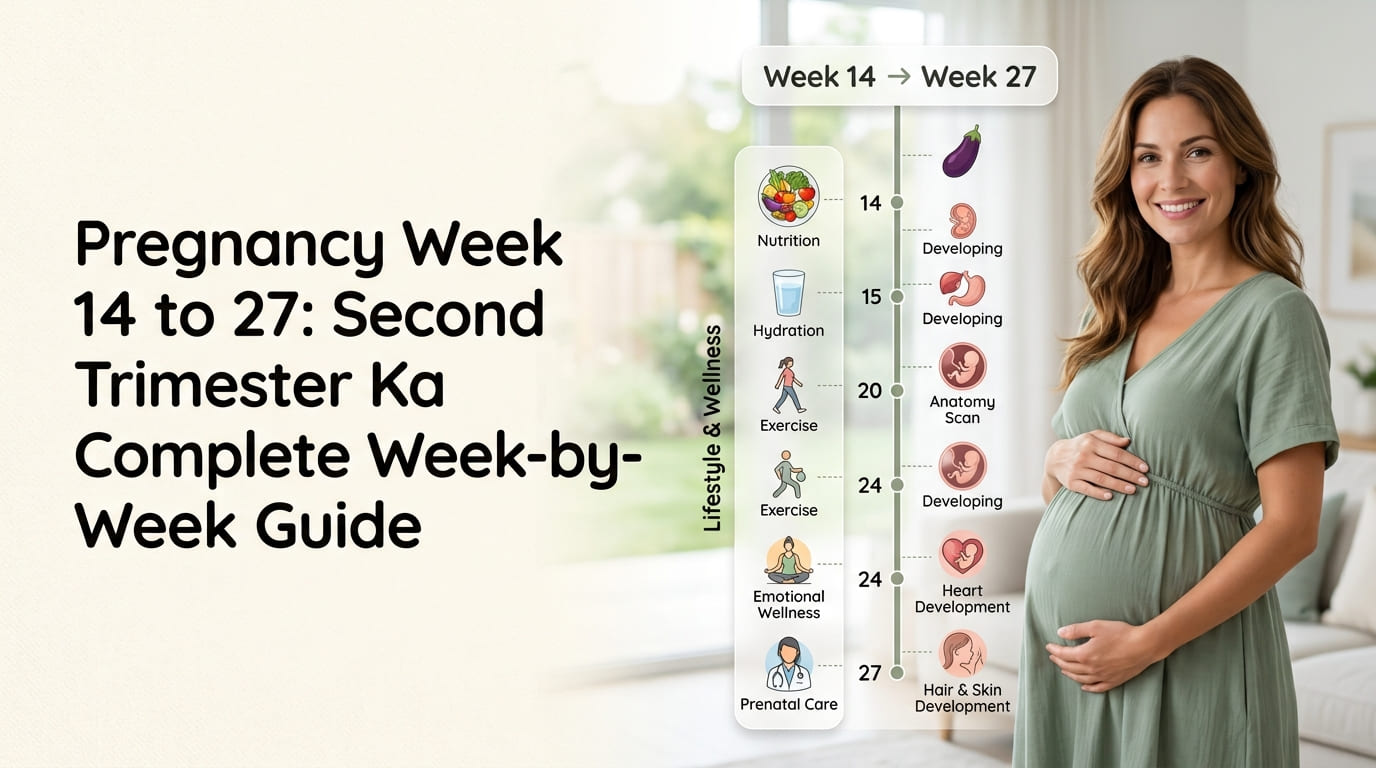 Pregnancy Week 14 to 27 Second Trimester Ka Complete Week-by-Week Guide