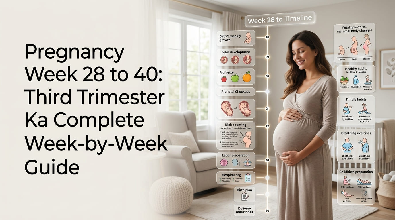 Pregnancy Week 28 to 40 Third Trimester Ka Complete Week-by-Week Guide