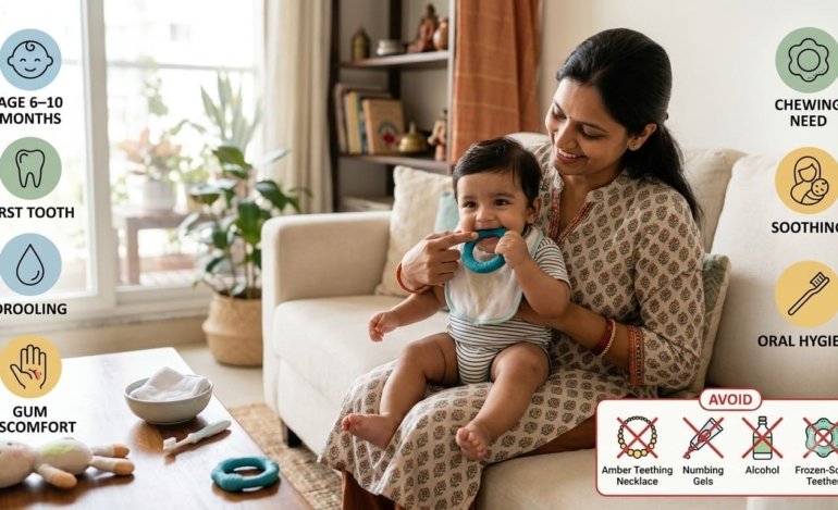 Baby Teething Age, Signs & Home Remedies India — Complete Guide