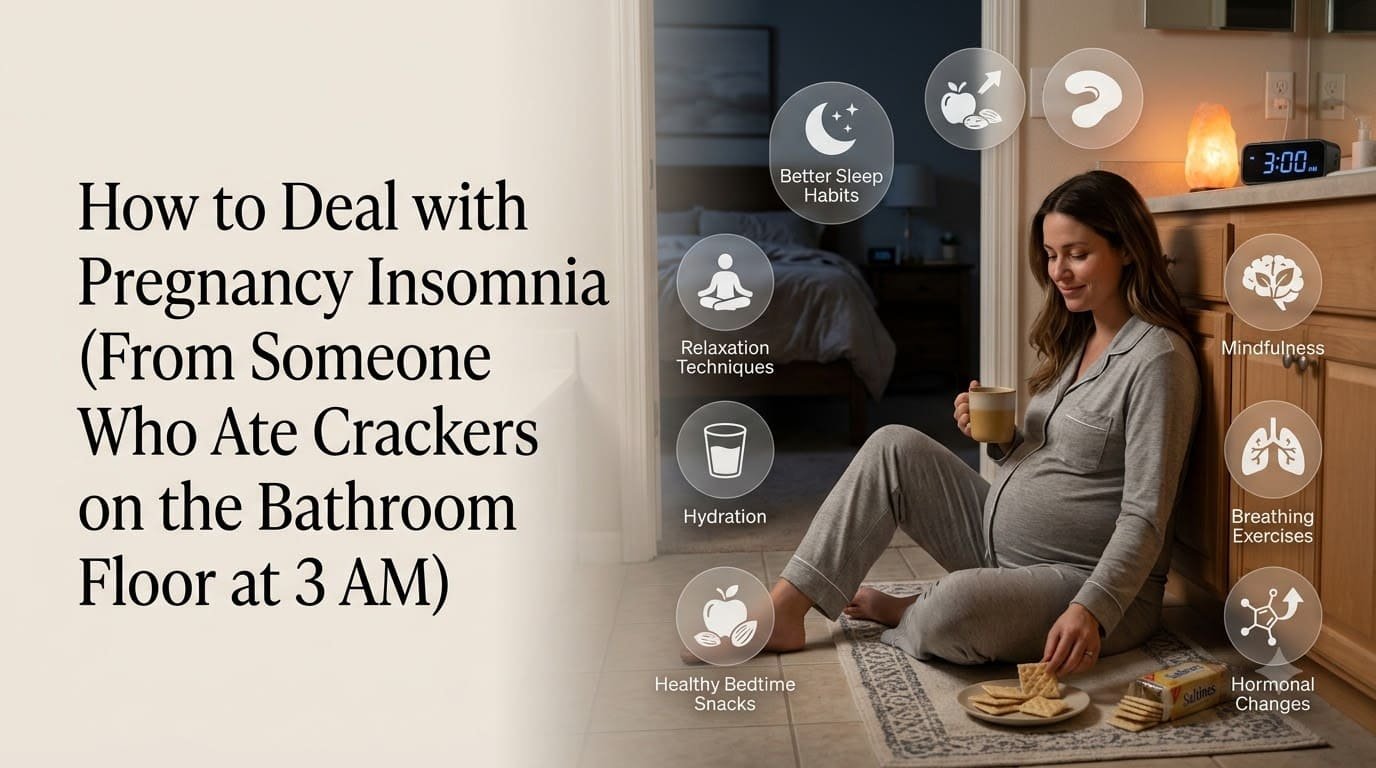 How to Deal with Pregnancy Insomnia (From Someone Who Ate Crackers on the Bathroom Floor at 3 AM)