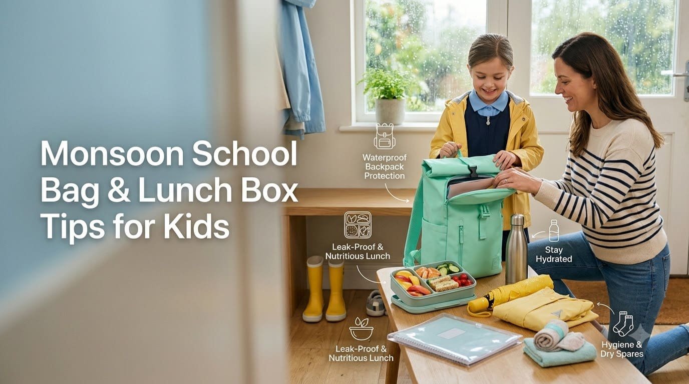 Monsoon School Bag & Lunch Box Tips for Kids