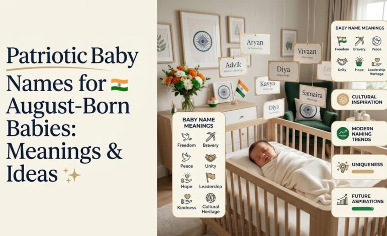 Patriotic Baby Names for August-Born Babies Meanings & Ideas