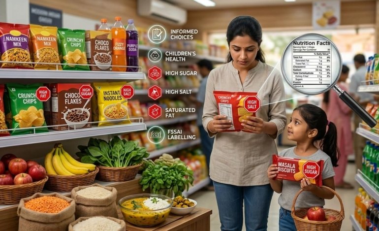 FSSAI warning labels packaged food for kids